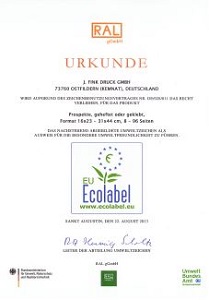 J.Fink Druck - EU Ecolabel